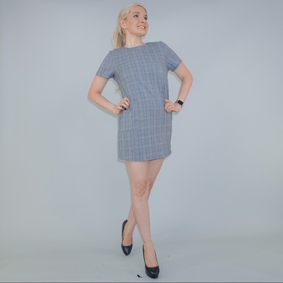Grey Plaid Dress - Picture 6 of 11